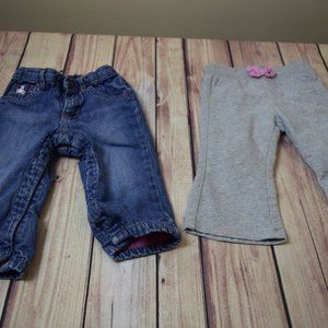 Gap Baby Girl 12-18 Month Lot of 2 Pants